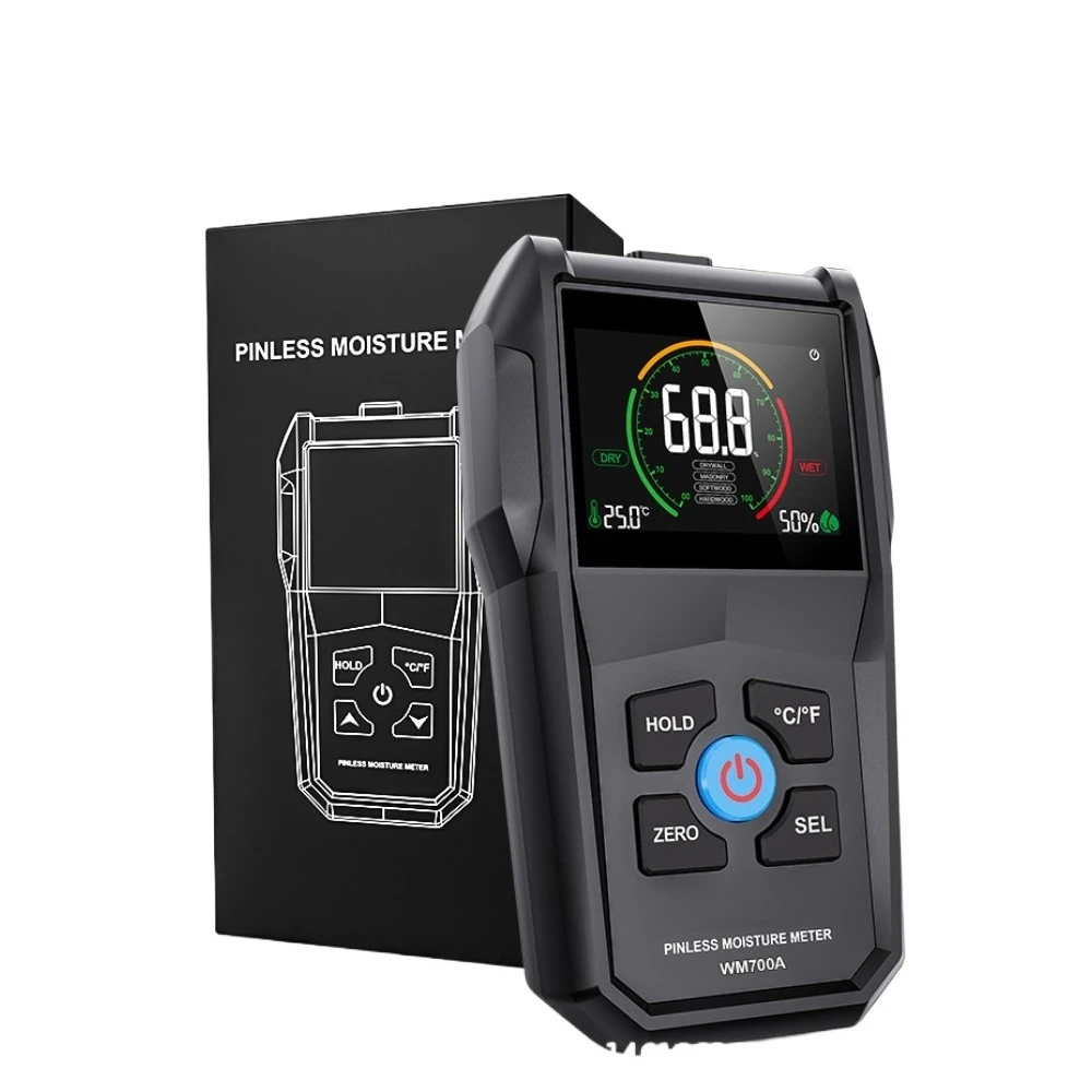 WM700A Non-Contact Wood Moisture Meter, Timber Moisture Tes ter for Lumber & Wood Panels