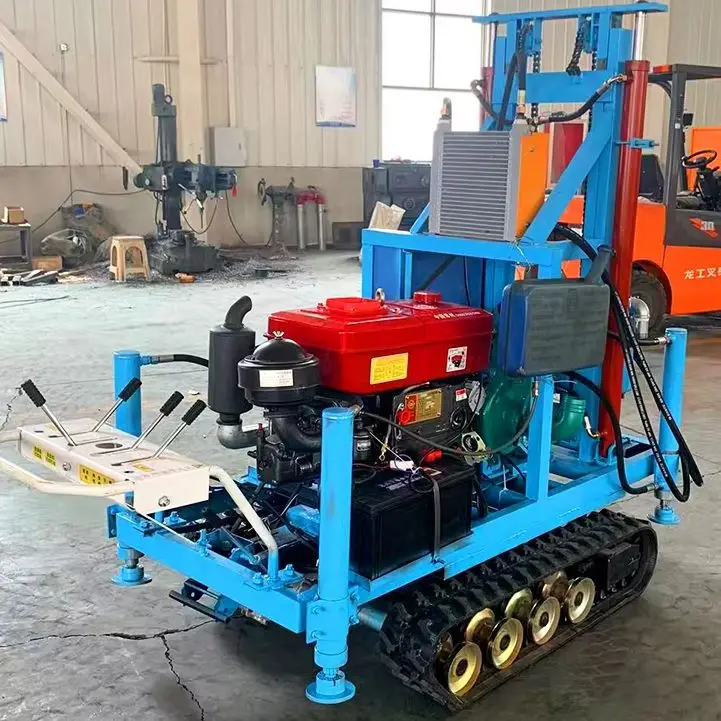 

Индивидуальная гидравлическая дизельная буровая установка для водяных скважин 30 л.с., 100-150 м, портативная, на гусеничном ходу, с точным позиционированием