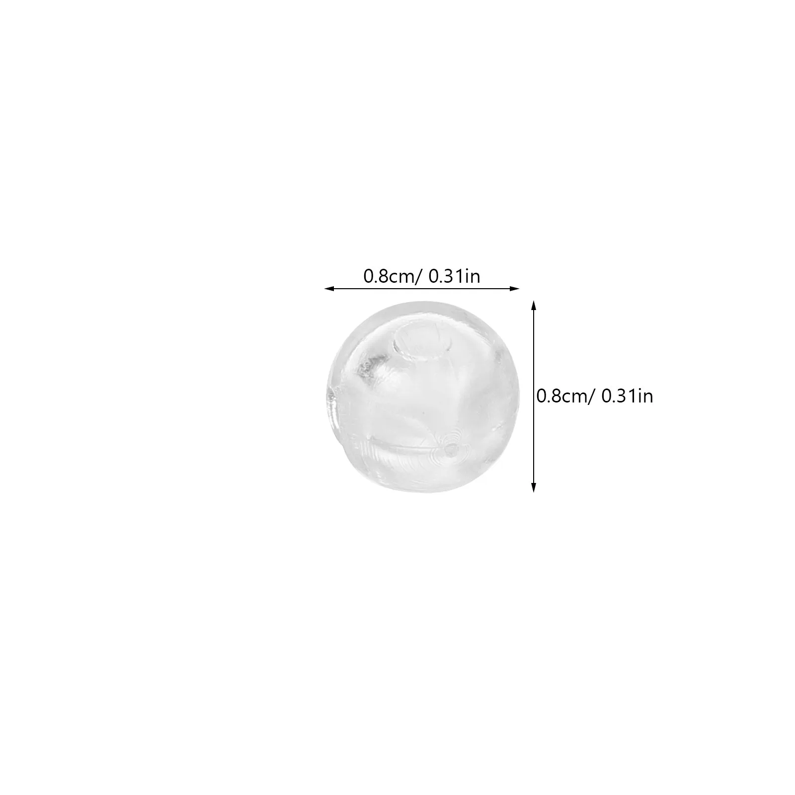 25Pcs Clear Beaded Chain Crimp Stop for Blinds Vertical Curtains Roller Shades Adjustable Invisible Bead Chain Stop Blind