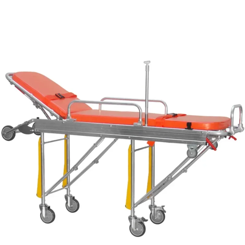 

BDST203 Emergency Stretcher Aluminum Alloy Can Folded Ambulance Stretcher Trolley Patient Transfer Bed