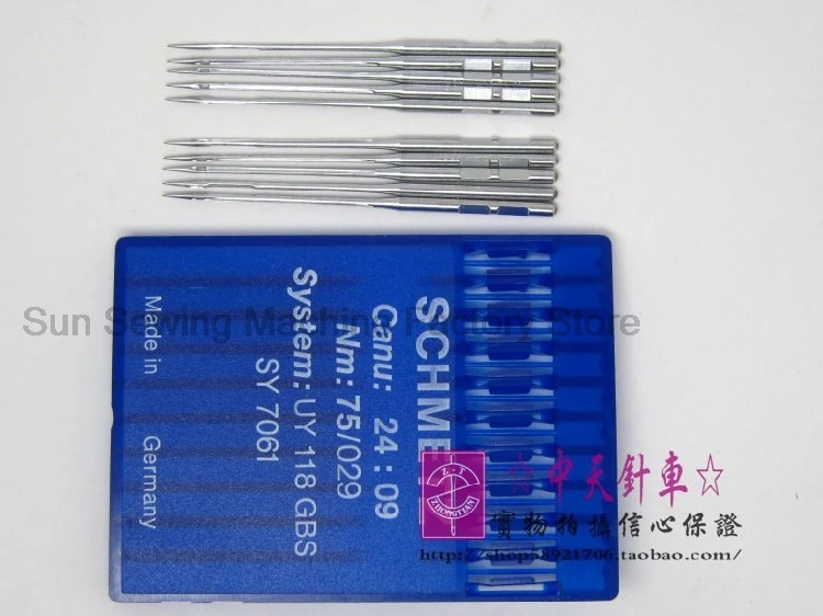 10PCS German Original Blue Lion Uy118 Uy118gbs Burr Schmetz Flx118gbs Sewing Machine Needle 90/14 Industrial Sewing Machine