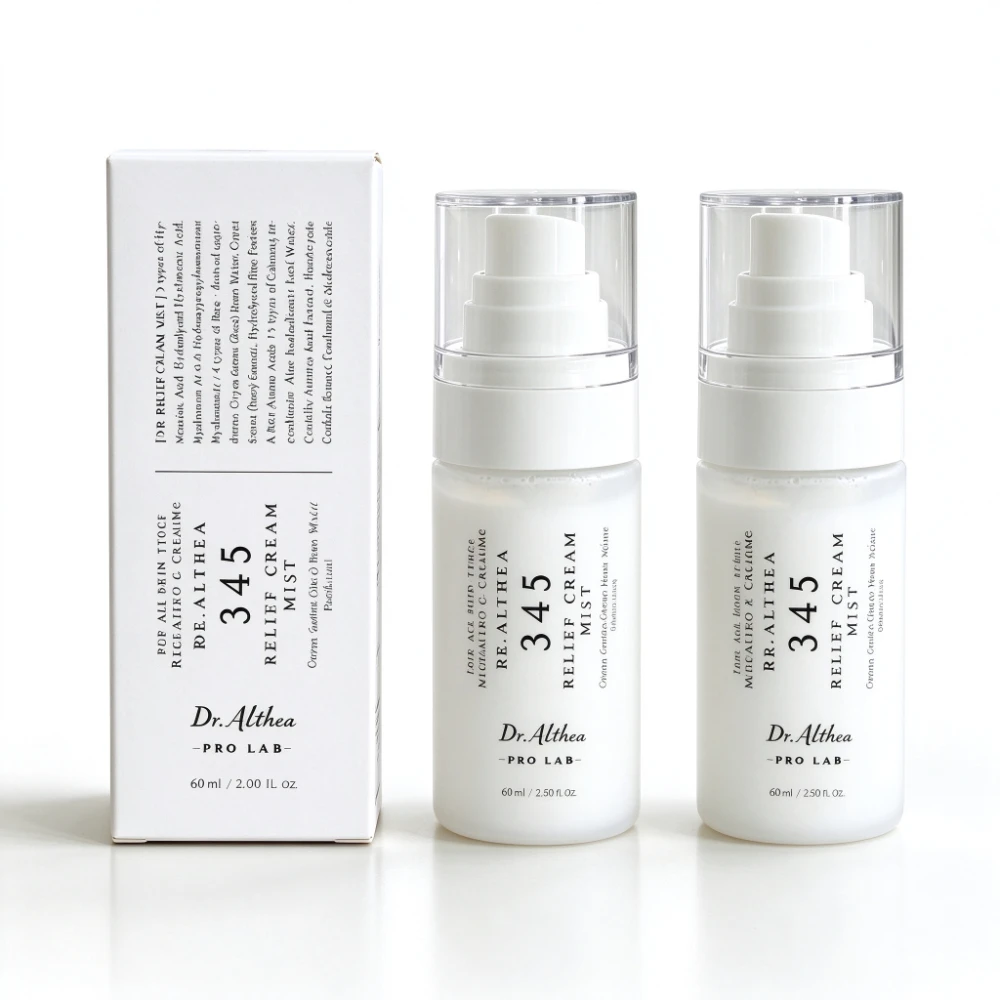 Dr Althea 345 Cream Mist60ml 100ml Soothing Face Spray for Winter Dry Sensitive Skin Daily Hydration Fresh Glow Makeup Setting