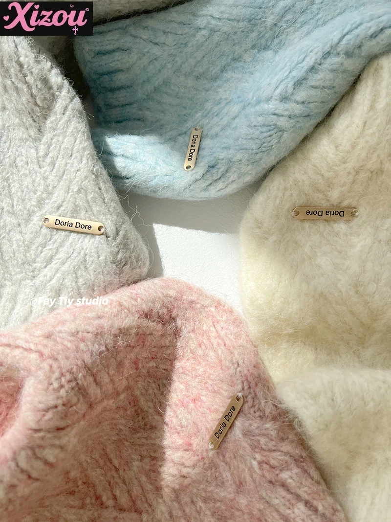 

Japanese fashion candy color containing wool super beautiful super soft winter warm scarf versatile solid color couple scarf