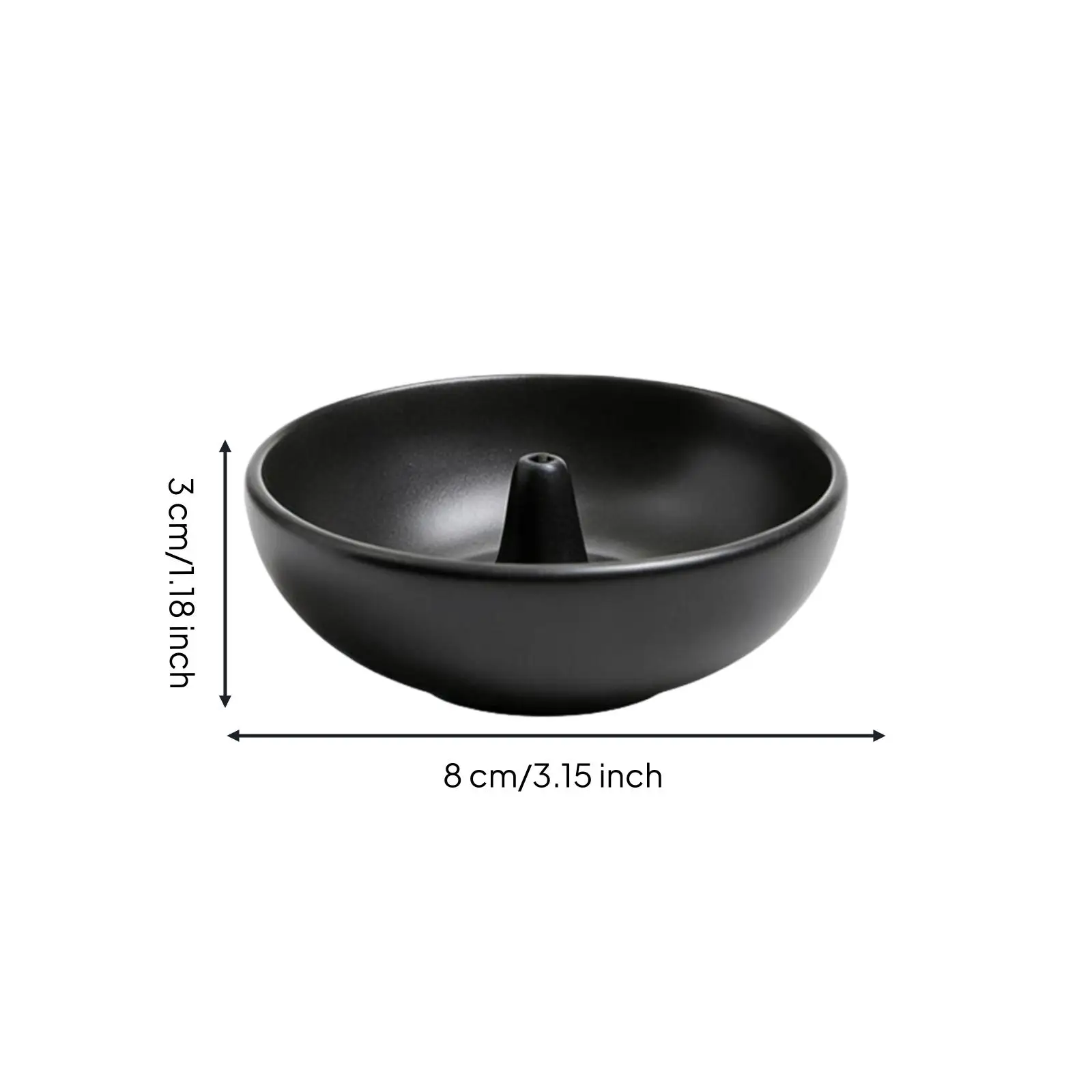 Elegant Round Ceramic Aroma Burner Incense Stick Holder for Rods Minimalist Design for Calm Nights and Mindfulness