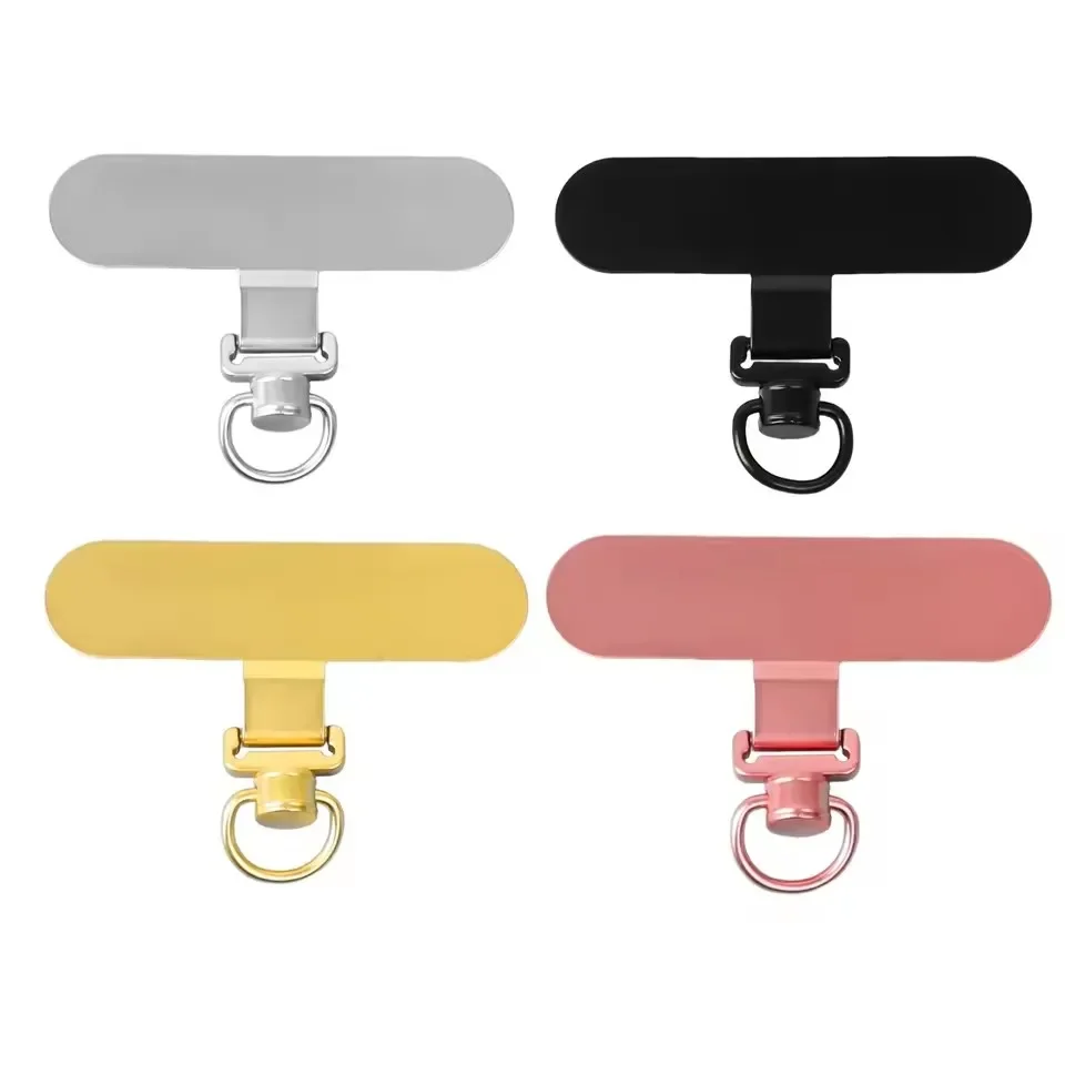 360 °   Draaibare telefoonkoord Clip Patch Ultradunne roestvrijstalen telefoonhoes Hangende touwkaart Anti-verloren riem Vaste pakking