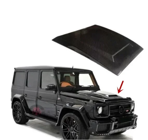 

New！ Real Carbon Fiber Bonnet For Mercedes-Benz W463 G500 G550 G55 G63 G65 G-Class AMG 2008-2018 Front Engine Hood Vent Cover