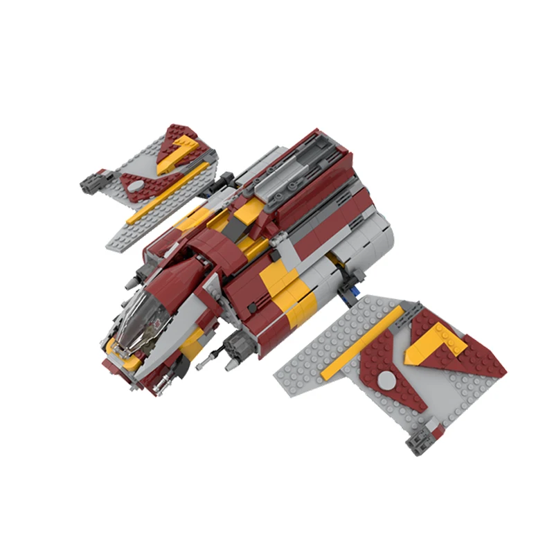 High-Tech Ster Film Shuttle Bakstenen Sci-Fi Game Sterrenschip Blokkeert Space Jet Fans Bouwen Moc Gunship Ruimteschip Unieke Klocki