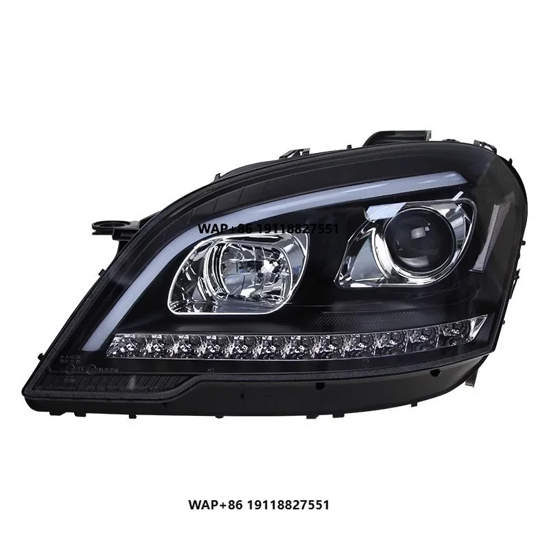 High Quality 2009-2012  W164 ML350 500 Front Head Lamp Assembly Restored LED Daytime Running Light 6000k Color