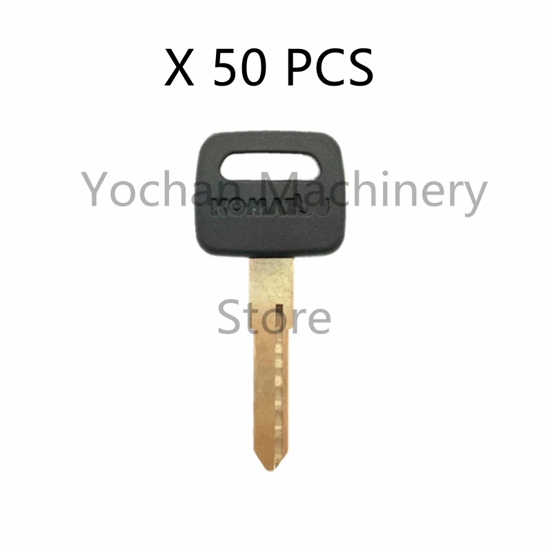 

50Pcs Fuel Cap Ignition Switch Key For Komatsu Excavator Digger Fit PC56/60/120/200/220/300-8 Free Shipping