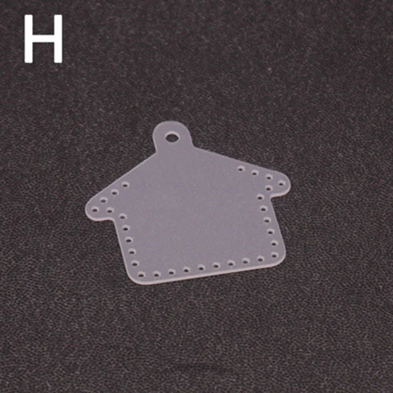 1Pcs PVC Leather Template Keyring DIY Sewing Pattern Stencils Craft Making Keychain Pendant Leathercraft Sewing Patterns