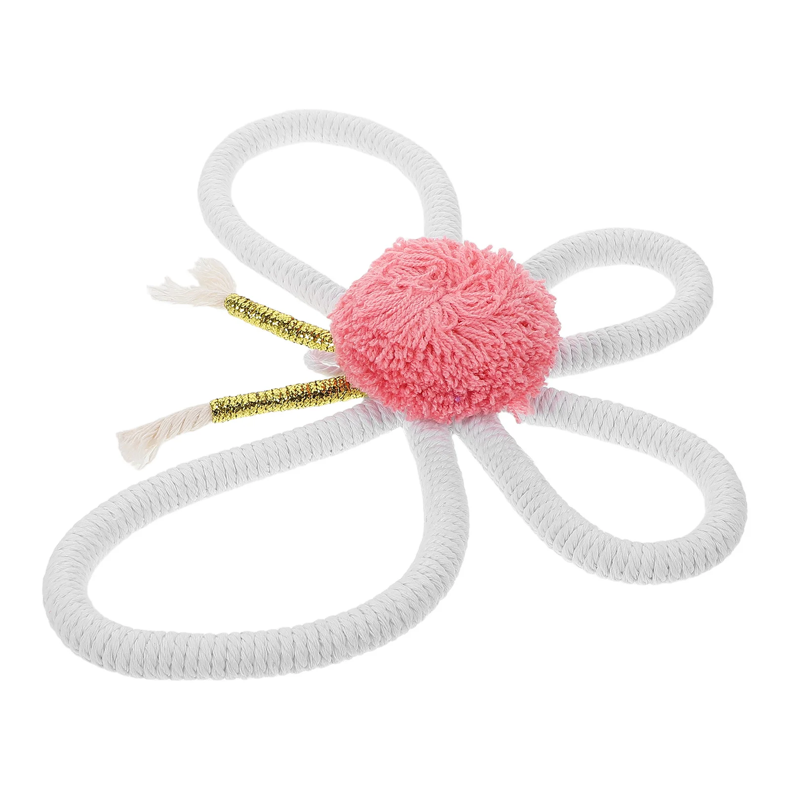 

Woven Butterfly Wall Decor Nursery Wall Art Boho Floral Hanging for Girl's Room Cozy Home Decor Vibrant Whimsical Design