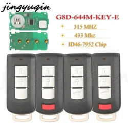 JYQ G8D-644M-KEY-E Remote Car Key 315/433MHz ID46 7952 For Mitsubishi Lancer Outlander ASX Galant RVR Pajero Shogun Keyless Go