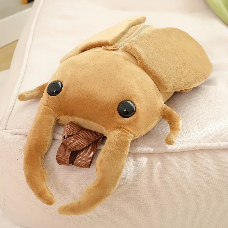 1pc 45*25cm kreative Simulation Insekten Plüsch Rucksack Spielzeug ausgestopfte Cartoon Puppen Kawaii Käfer Kissen Geburtstags geschenke