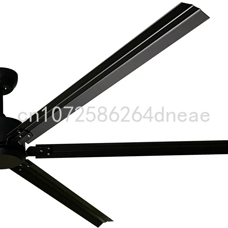 72 Inch Big Strong Metal Blades Fan High Speed Industry Black Dc Motor Remote Control Large Ceiling Fan