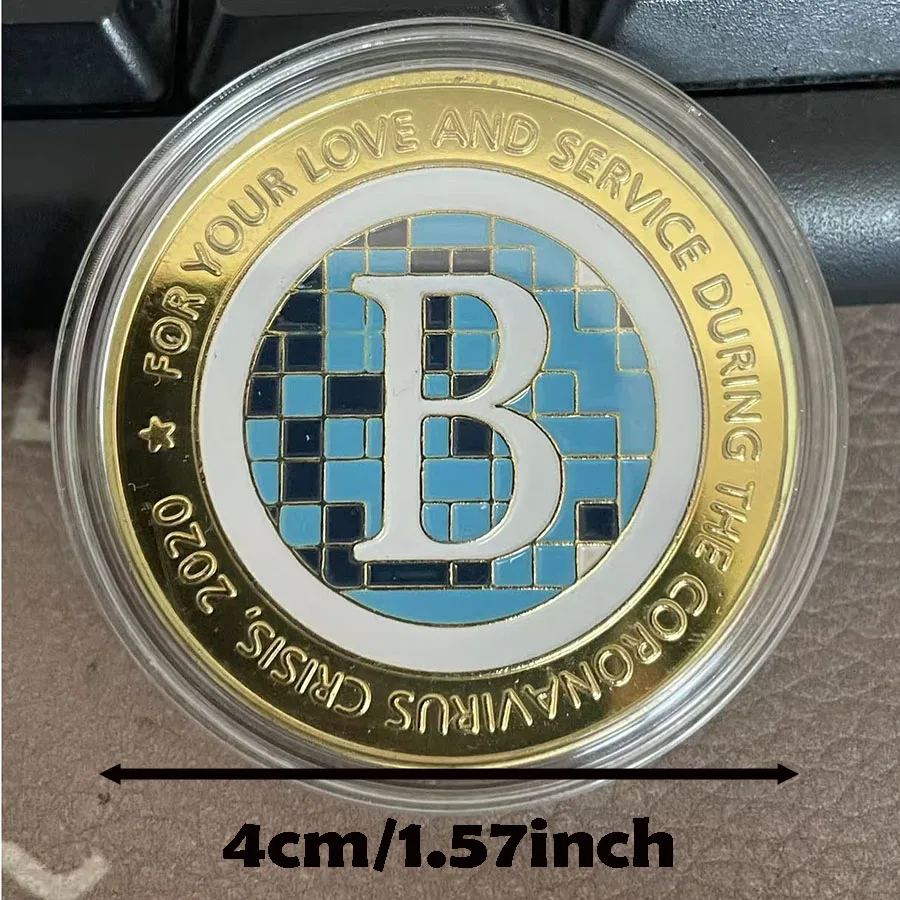 Bitcoin Souvenir Coin Collectible Collection Gift Physical Commemorative Casascius Bit BTC Metal Antique Imitation