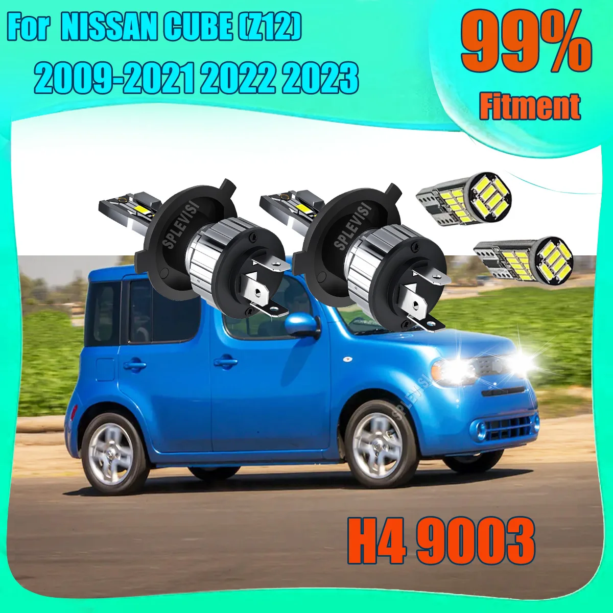 

Advanced LED 6000K CSP Car Headlights with Wide Better Focus Beam For NISSAN CUBE (Z12) 2009 2010 2011 2012 2013 2014 2015-2023