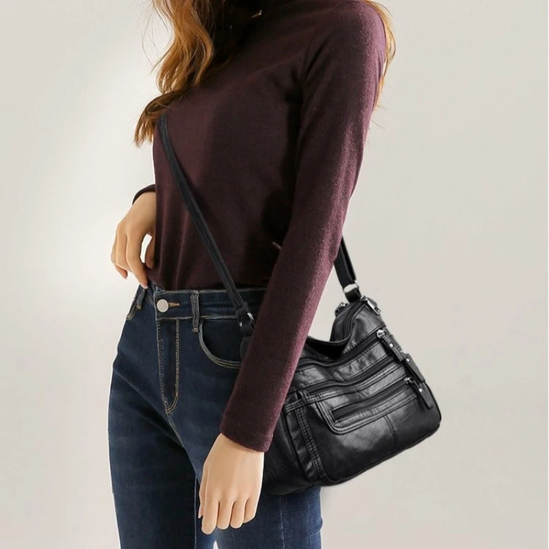 

Women's Multi-Compartment Shoulder Bag Convertible Crossbody Strap Casual Small Square Daily Stylish