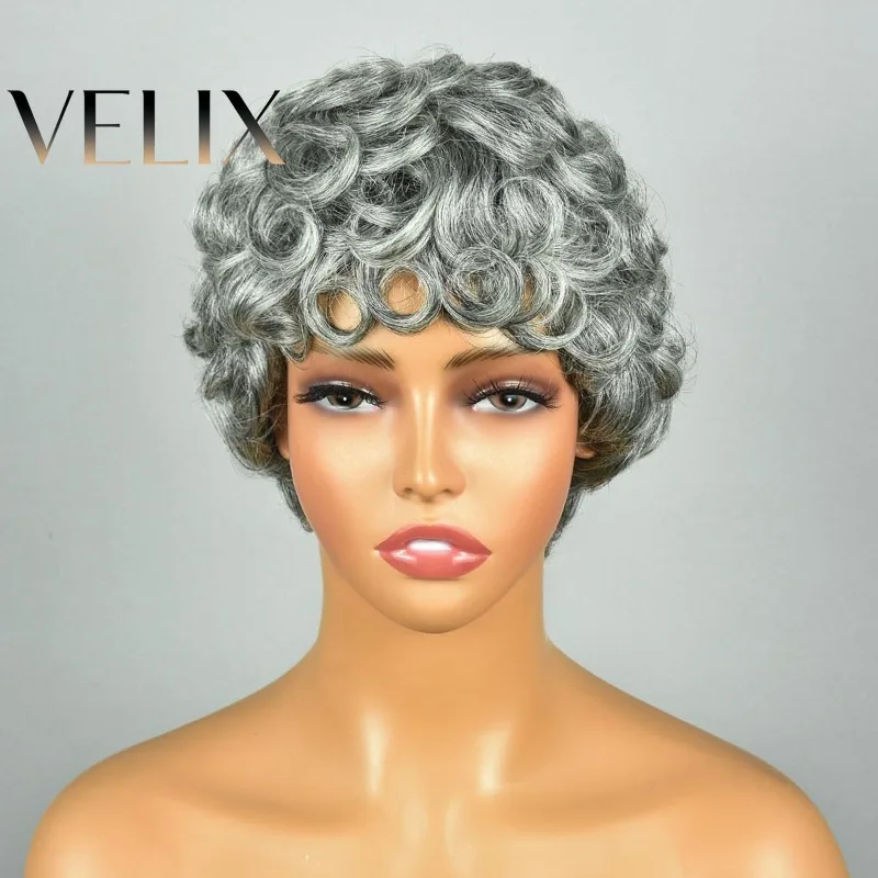 100-human-hair-short-wavy-glueless-wig-6-inch-150-density-full-machine-made-gray-wig-natural-looking-for-women-daily-use