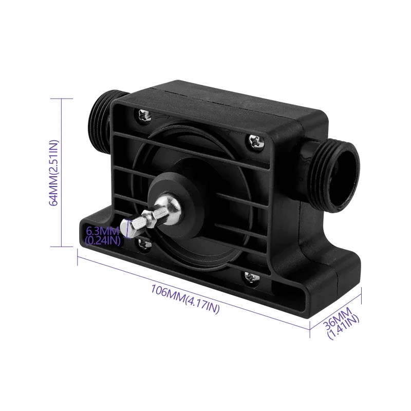 Flow Capacity  Compact  Efficient Design for Easy Water Transfer Portable Electric Drill-Driven Miniature Water Pump with High