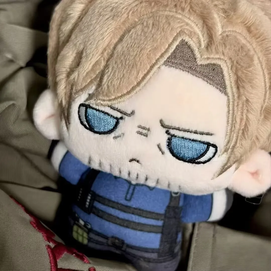 

10cm Leon Scott Kennedy Plush Dolls Pendant Holiday Gifts Mini Resident Kennedy Printed Stuffed Backpack Toys Fans Collect