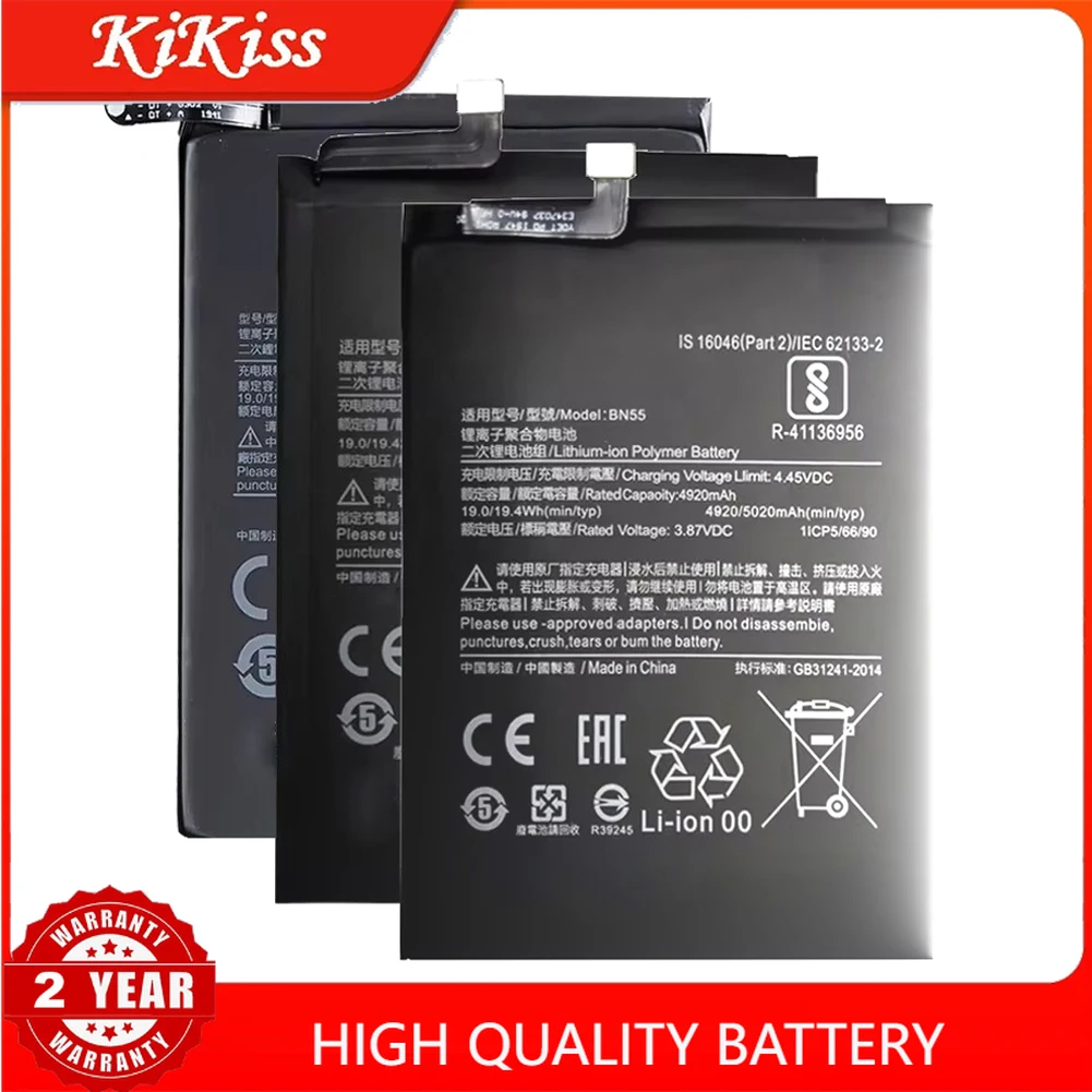 Battery BM42 BM45 BM46 BN31 BN41 BN43 BN45 BN46 BN48 BN4A For Xiaomi Redmi Note 2 3 4 4X 5 5A 6 7 8 8T 9 9S Pro Plus Note2 Note3