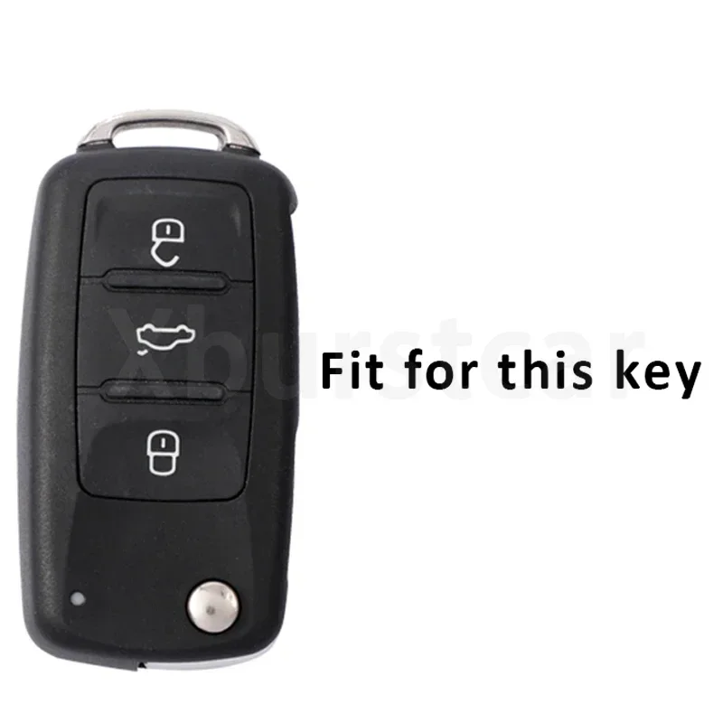 For Volkswagen Vw Tiguan Passat Bora Beetle Caddy T5 Up Eos Skoda A5 Seat Leon Alte TPU Car Key Case Cover Bag Shell