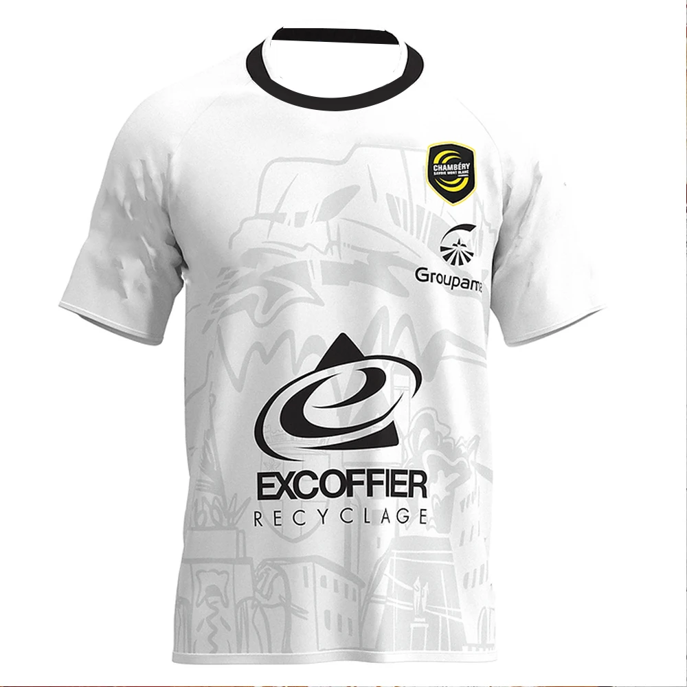 2025-26 رجل شامبيري سافوي كرة اليد قميص الشباب الاطفال ملابس رياضية المتضخم التدريب كرة اليد موحدة تنفس جيرسي المحملة #1