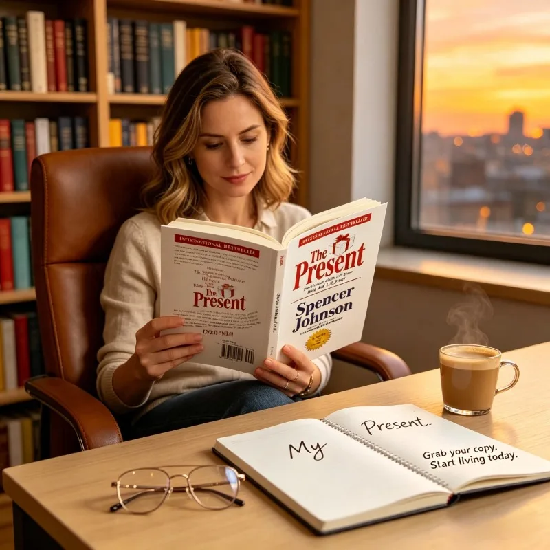 The Present By Spencer Johnson Author of Who Moved My Cheese? Self Help Work Life Balance Motivational Book