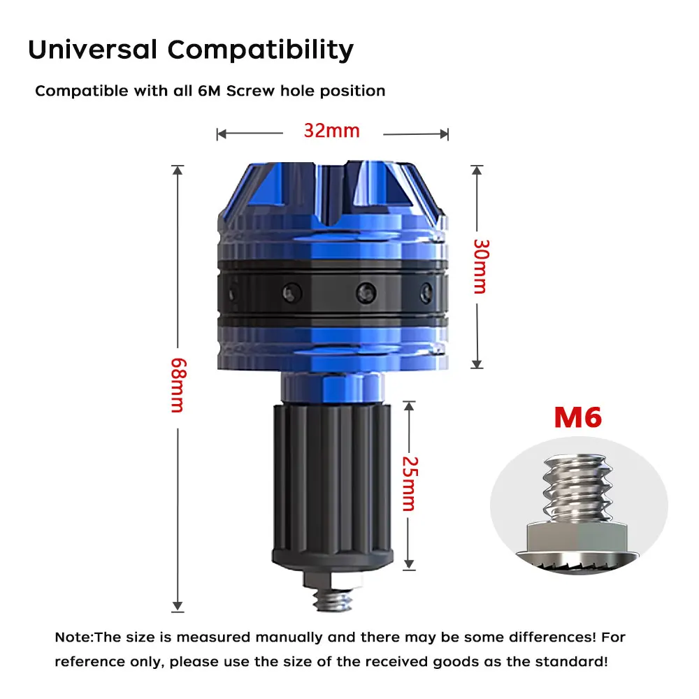 Empuñadura Universal CNC para manillar de motocicleta Yamaha FAZER FZ1, FZ6, FZ8, XJ6