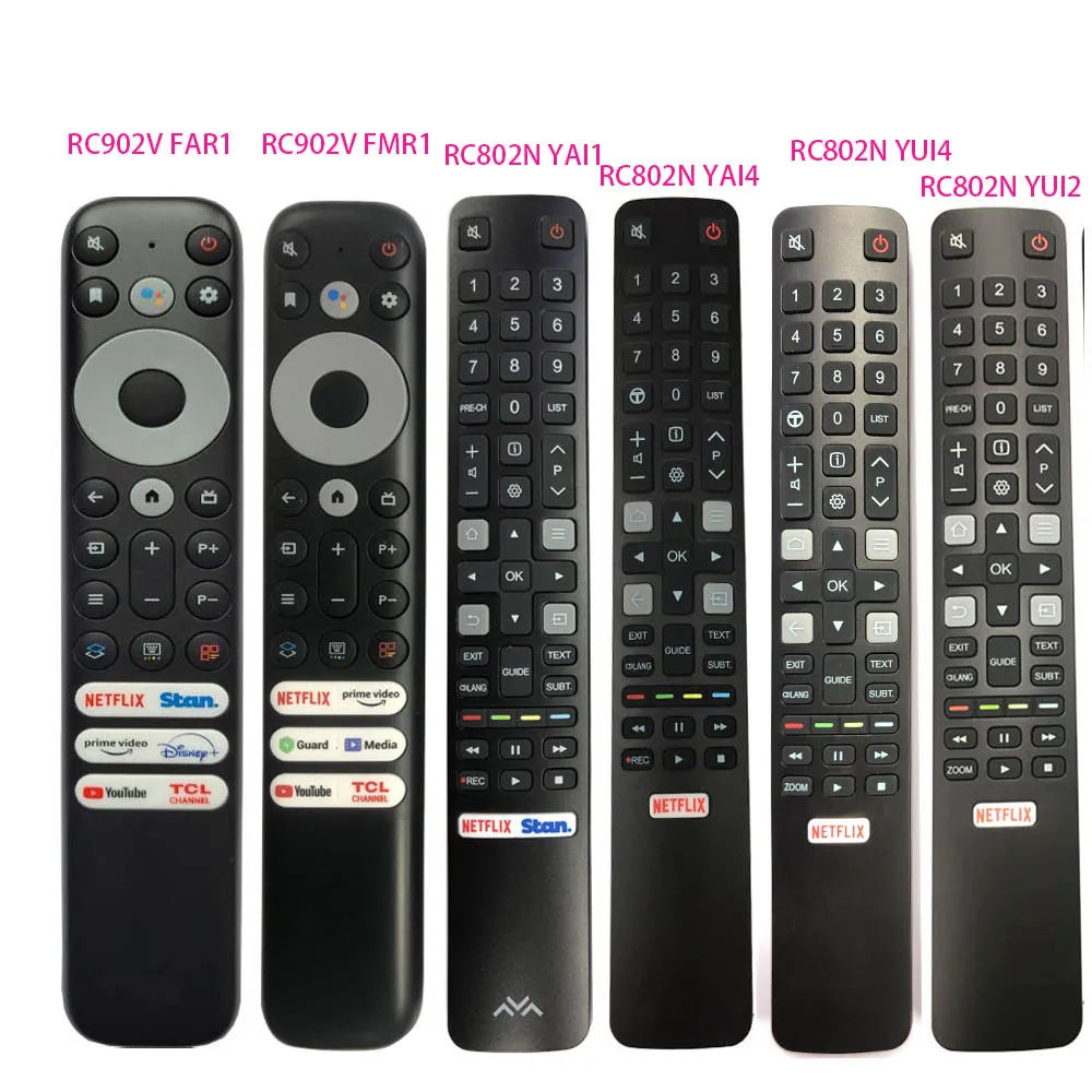 Original Remote Control for TCL LED TV Remote Control RC902V FMR1 RC902 FAR1 RC833A FMB2 RC802N YUI4 YUI2 YUI1 YAI1