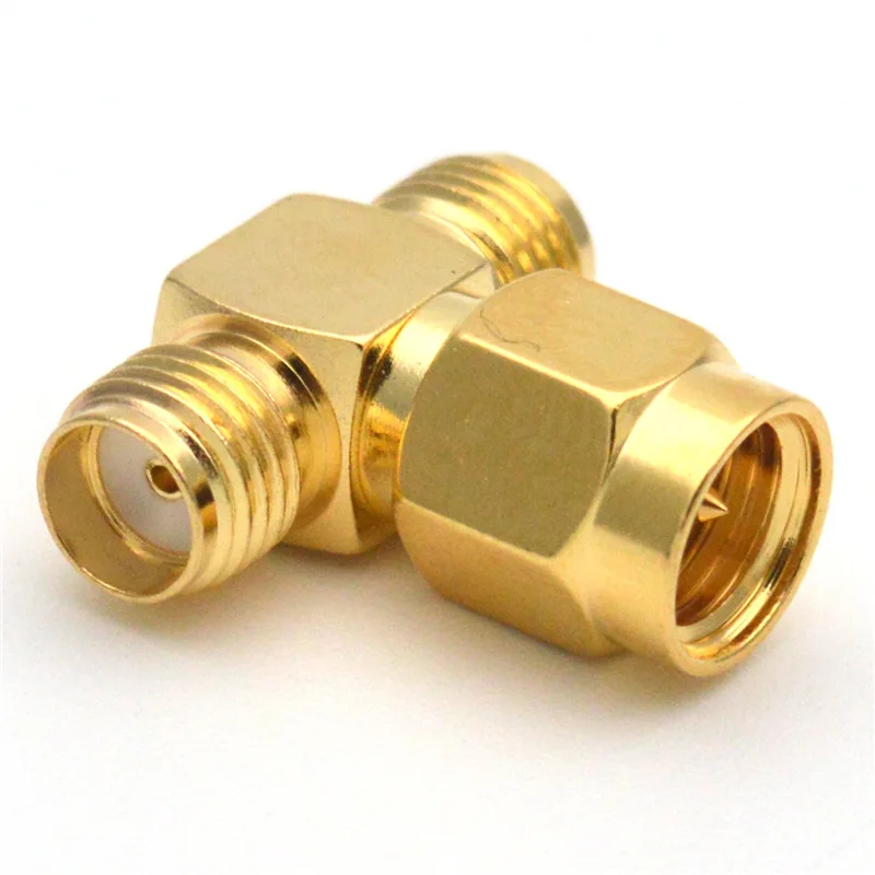 SMA 3 Way Adapter SMA Male to Dual 2 SMA Female Splitter \