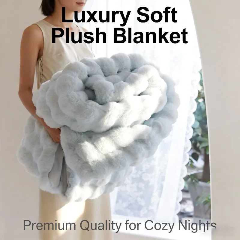 plush-bubble-fleece-baby-blanket-thick-toddler-swaddle-wrap-warm-nap-throw-for-office-couch-sofa-living-room-home-use