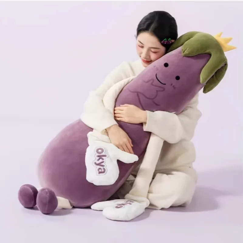Eggplant King Sleep Pillow Pat Heating Leg Clamp Pillow For Women Pregnant Women Comfortable Soothing Sleep Aid Artifact Gifts