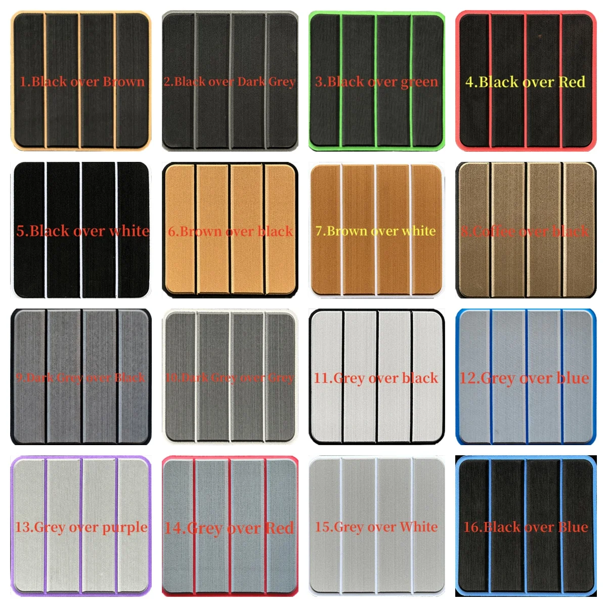 

2002-2005 Chaparral 230 SSI Cockpit Swim platform 1/4" 6mm EVA faux teak Floor