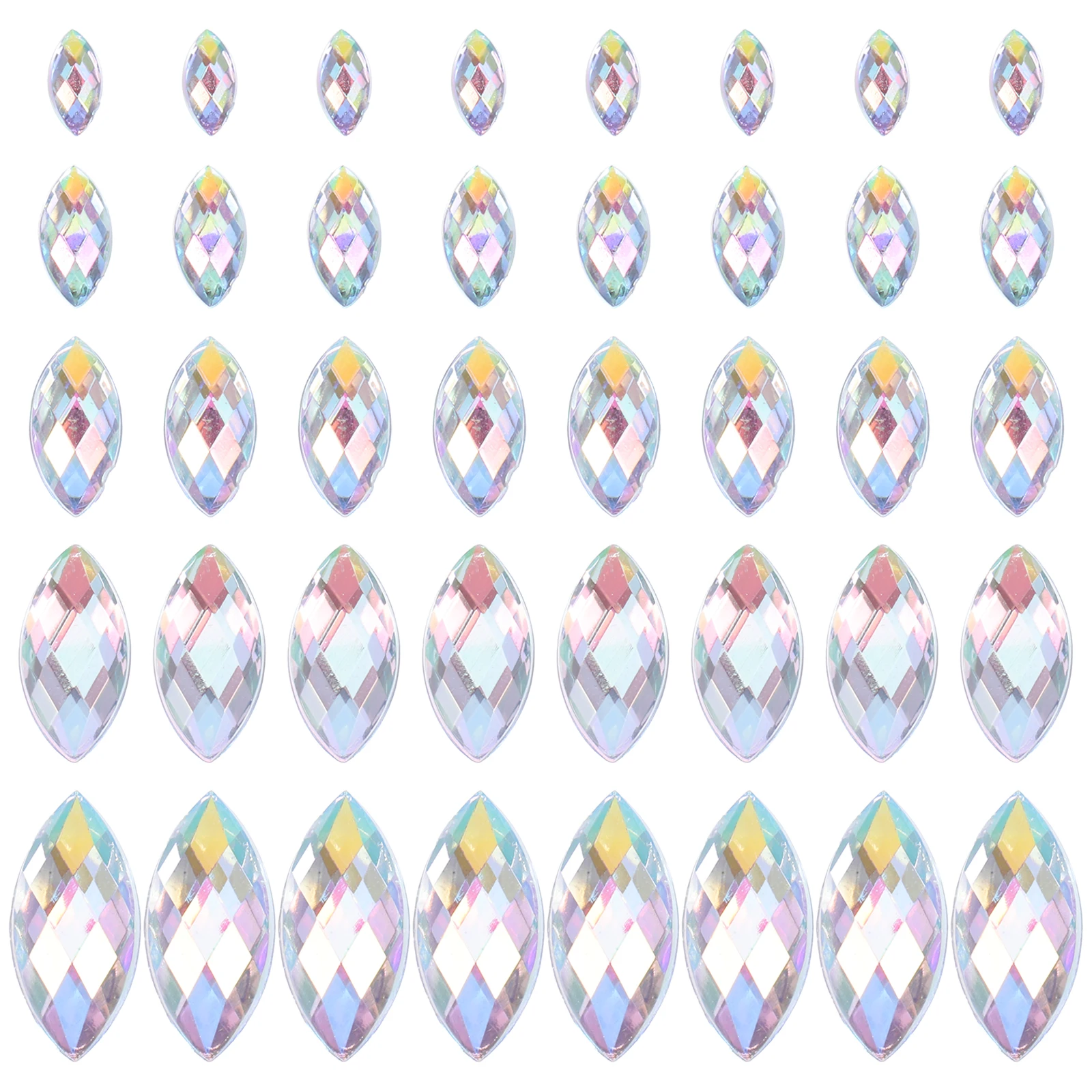 

600 Pcs Rhinestones Flatback Acrylic Gems Durable Fade Resistant DIY Crystal Jewelry Phone Case Nail Craft Red