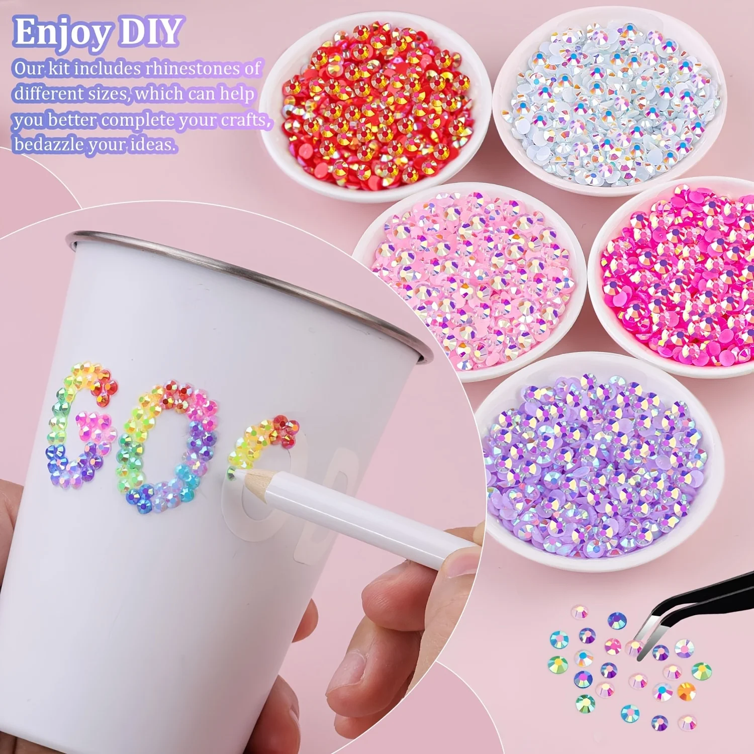 Zestaw 3mm 24-kolorowych olśni – Resin Craft Kit recenzja i cena