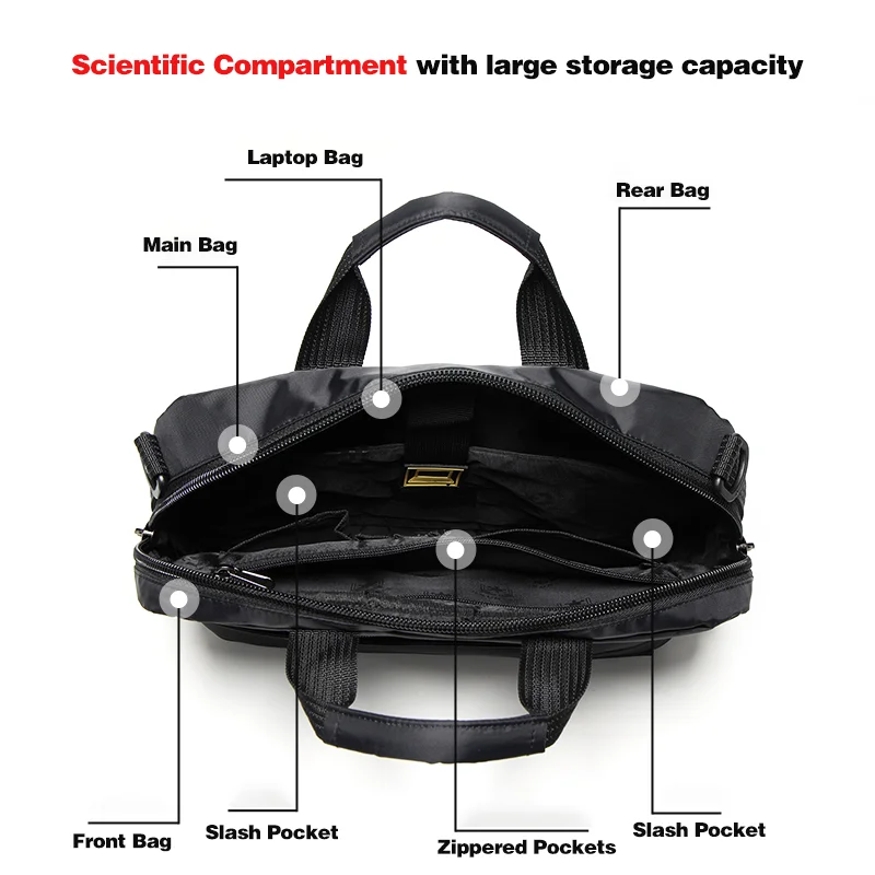 Volunteer Shoulder Bag for Men 2023 New Stylish Oxford Cloth Multi-pocket Travel Capacity High Quality Crossbody Bags 1713-02