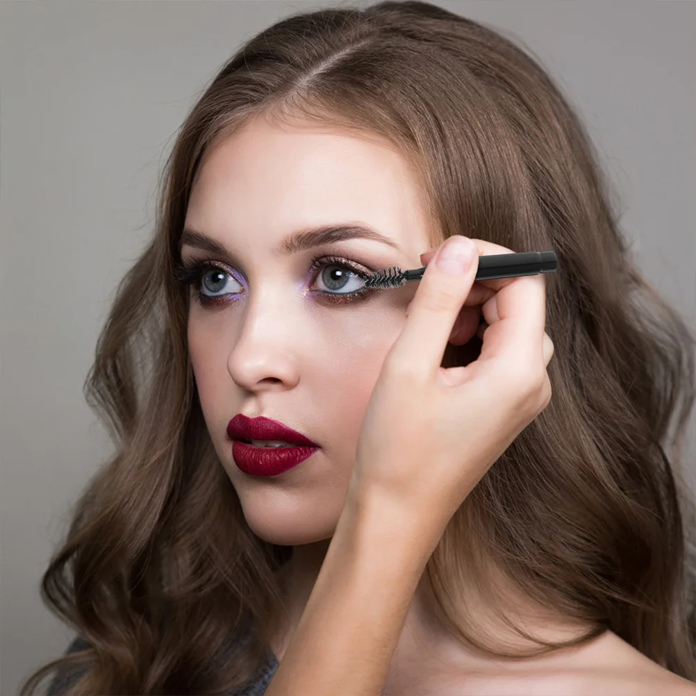 

6pcs Spiral Eyebrow Brush Short Handle Portable Nylon Applicator Eyelash Brush Lashes Makeup Travel Size Brow Wand Comb