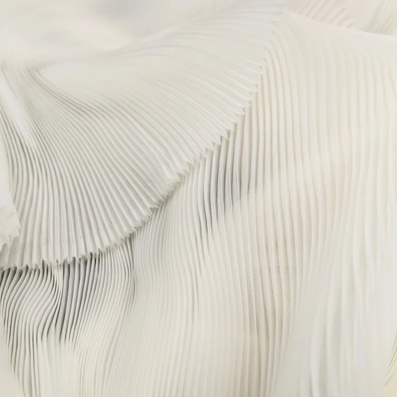 Advanced Pleated Fabric for Pleated Dresses Women's Dress Designers Clothing Texture Fabrics Cloth Diy Sewing Material Per Meter