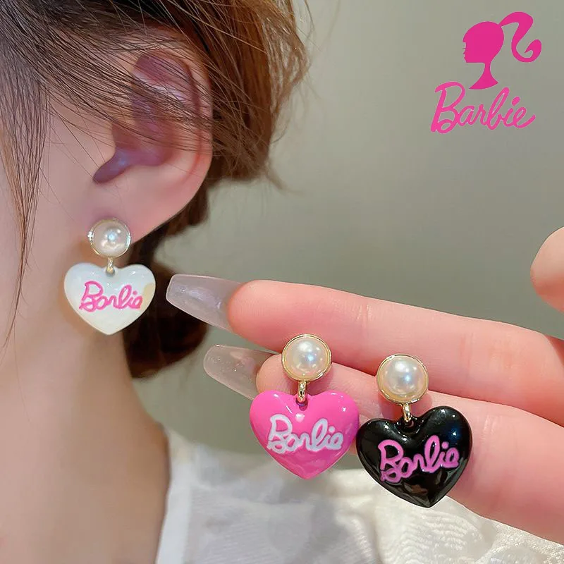 2024 Fashion Barbie Studs Love Letters Sweet Cool Style Lady Personality Studs Design Sense Jewelry Party Accessories Girl Gift