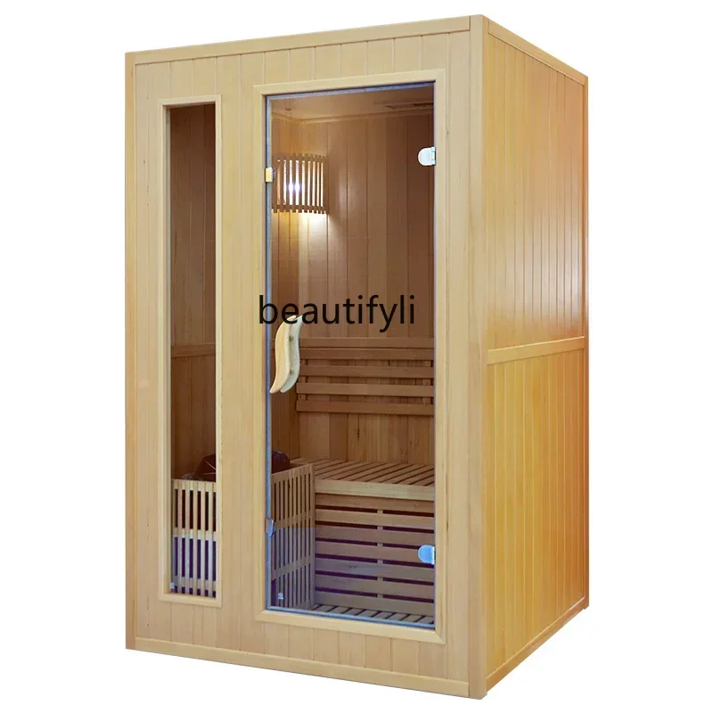 

AA17 Sauna Room Wet Steam Sweat Steaming Room Sauna Stove Volcanic Rock Splashing Water Steam Fumigation Sweating Bath Tank