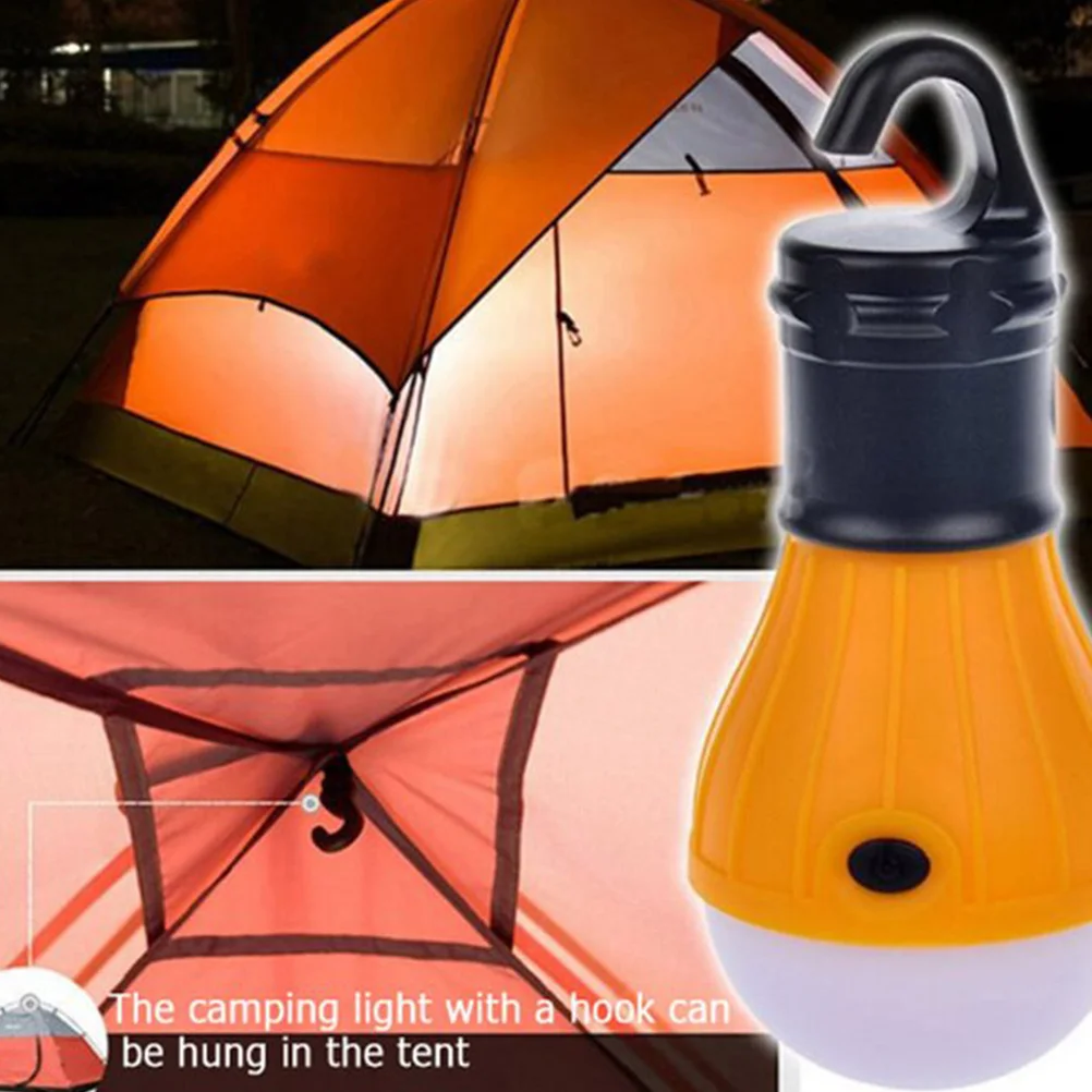 4 قطع من مصابيح خيمة التخييم الصغيرة المحمولة LED فانوس معلق للطوارئ مدعوم من فانوس التخييم البرتقالي #1