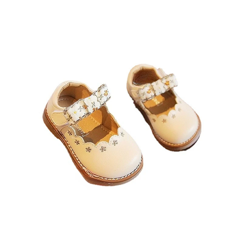 SpringandAutumn1-3BabyGirlSoftBottomClosedToeNon-SlipToddlerLeatherShoes