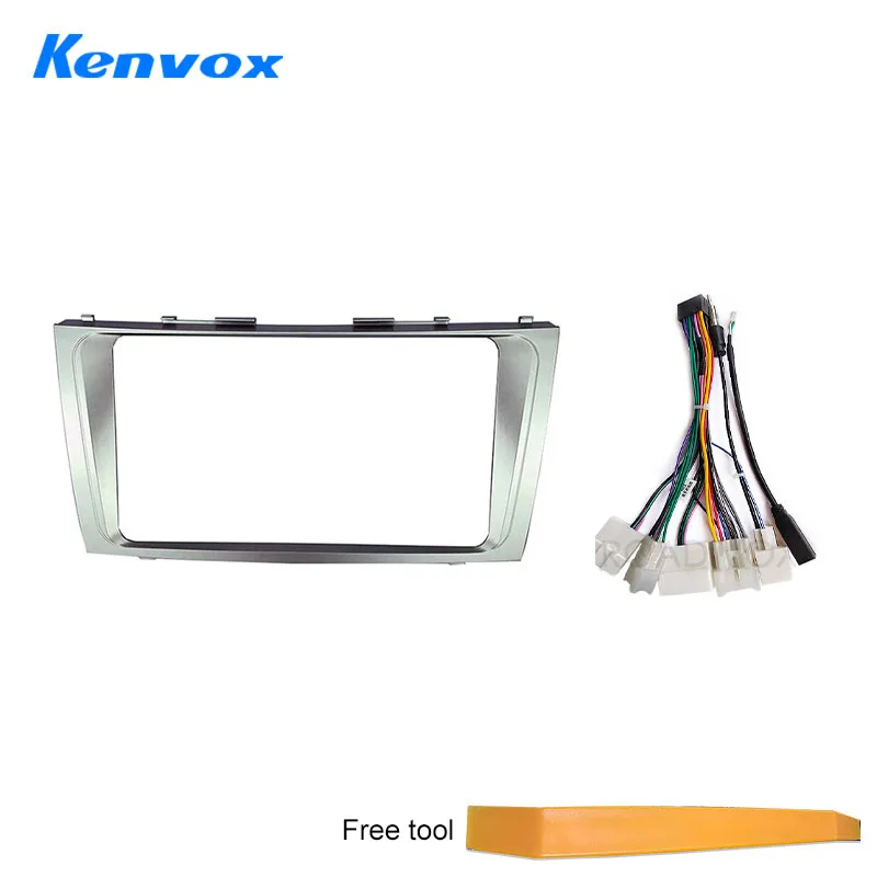 Car Radio Fascia For Toyota Camry 2007 2008 2009 2010 2011 9 Inch 2 Din Dashboard Installation Frame Panel Trim Kit