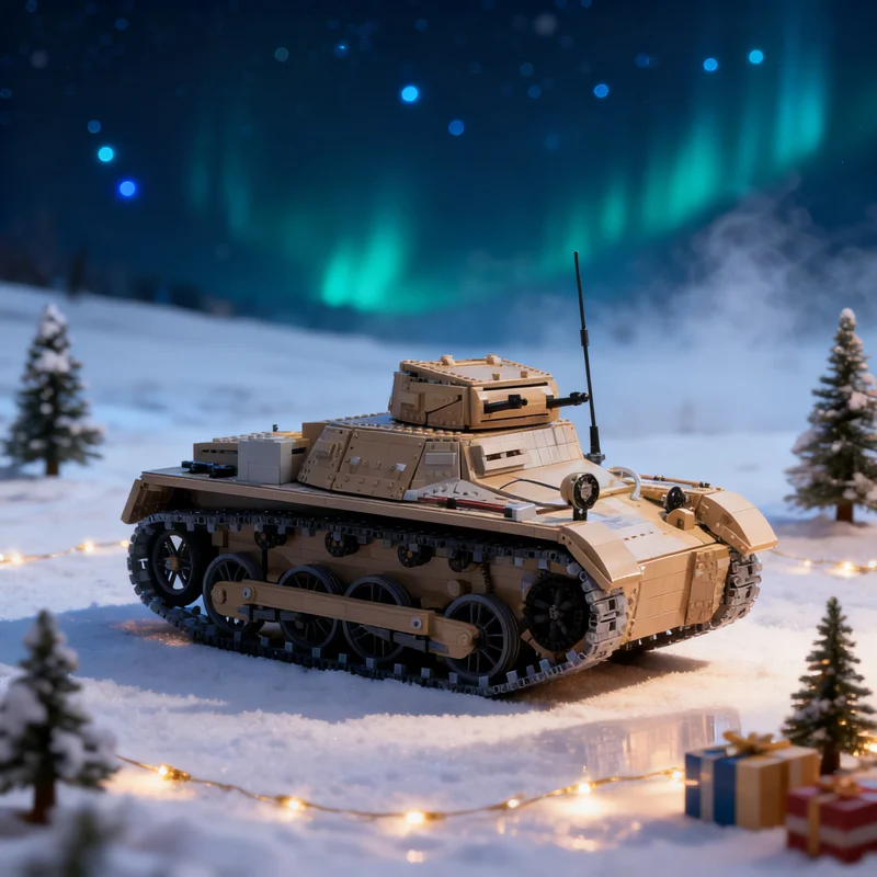 

5577 деталей MOC Pz Kpfw I Ausf B Легкий танк 1:8, Техническая модель, Конструктор, Рождественский подарок, Игрушка, Креативная идея для самостоятельной сборки