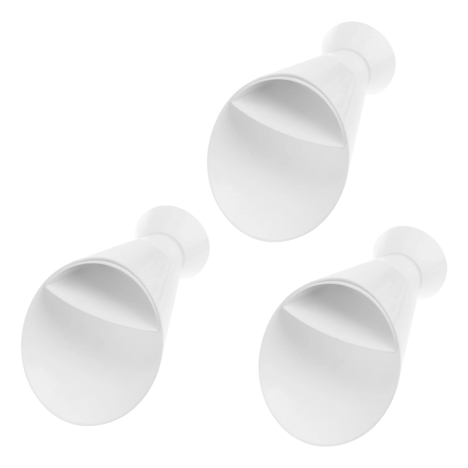 

3 Pcs Salad Cup Reusable Dipping Finger Food Cups French Fries Cone Holder PP Material Long Term Home Hotel Party