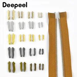 10/30Sets Deepeel 3#5#8#10# Metal Non-slip End Lock Zippers Zip Repair Kit Coat Clothes Zipper Stopper Sewing Craft Accessory