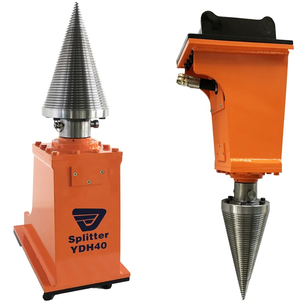 

KINGER Hydraulic wood splitting machine Spiral cone screw splitter for firewood