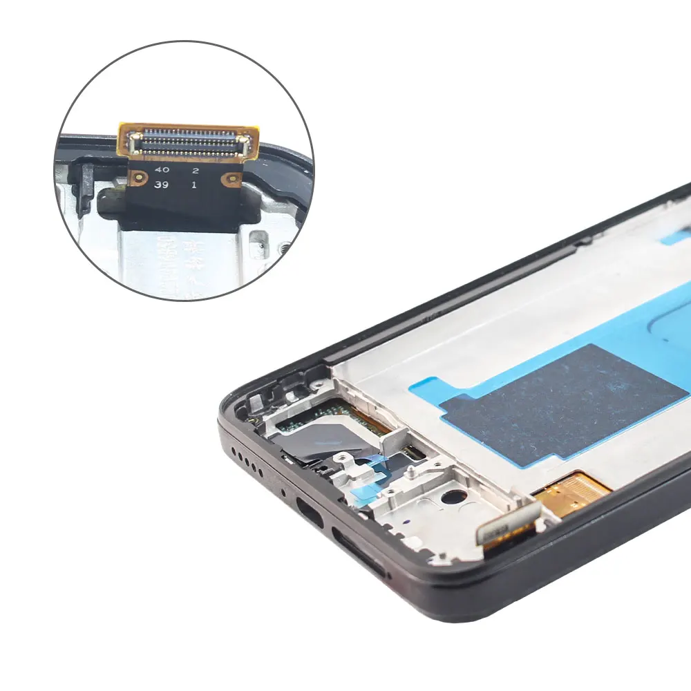 Wyświetlacz AMOLED LCD do Xiaomi Redmi Note 11 Pro Plus 5G 21091116UG, ekran dotykowy LCD do Redmi Note11 Pro+ 5G z ramką — zdjęcie produktu 5