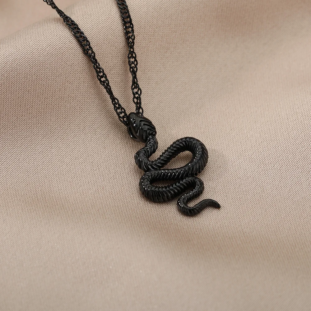 Serpentine ketting voor vrouwen sieraden punk sleutelbeen ketting gouden roestvrij staal korte lange ketting mode hangers cadeau
